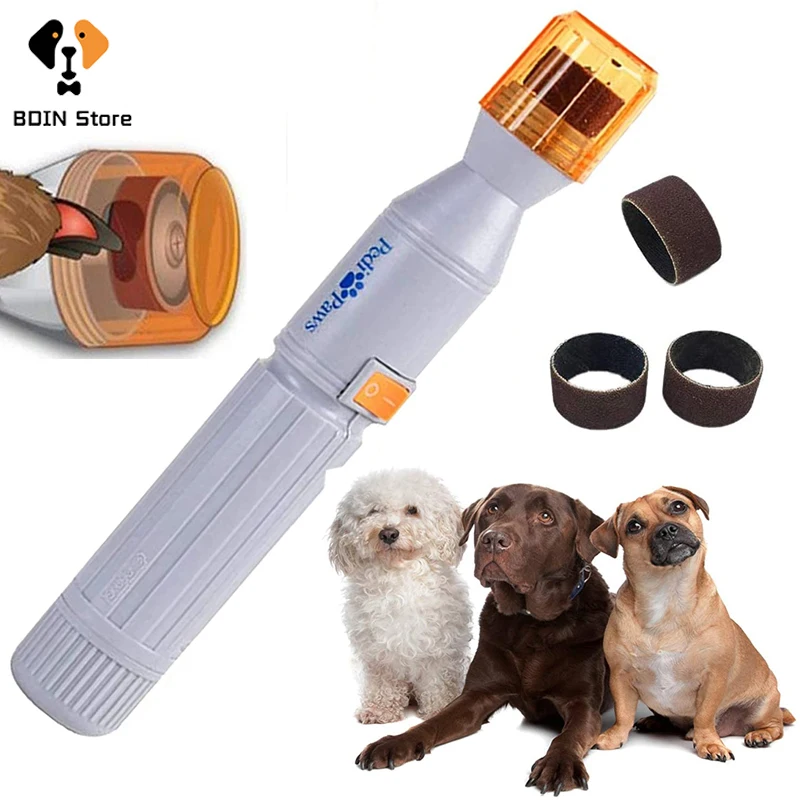 

Auto Electric Pet Nail Grinder Battery Powered Upgraded Professional Pet Nail Clippers Trimmer Dog Cat Paw Grooming Care Tools