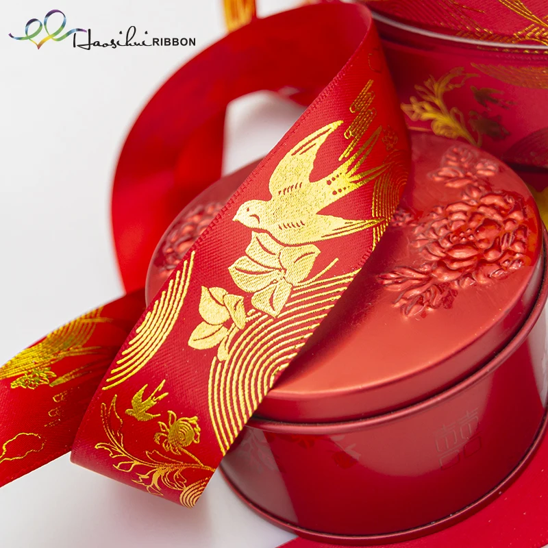 

Custom Satin Ribbons for Wedding and Party, Stamping, Many Colors, Any Language and Designs, 100Yards per Lot, 23mm, 26mm, 32mm