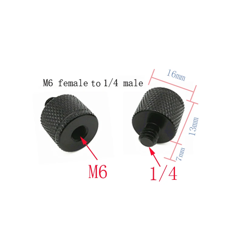 M4 M6 M8 M10 M12 to 1/4 Male to Female Screw Mount Adapter photography accessories tripod head quick release plate screw