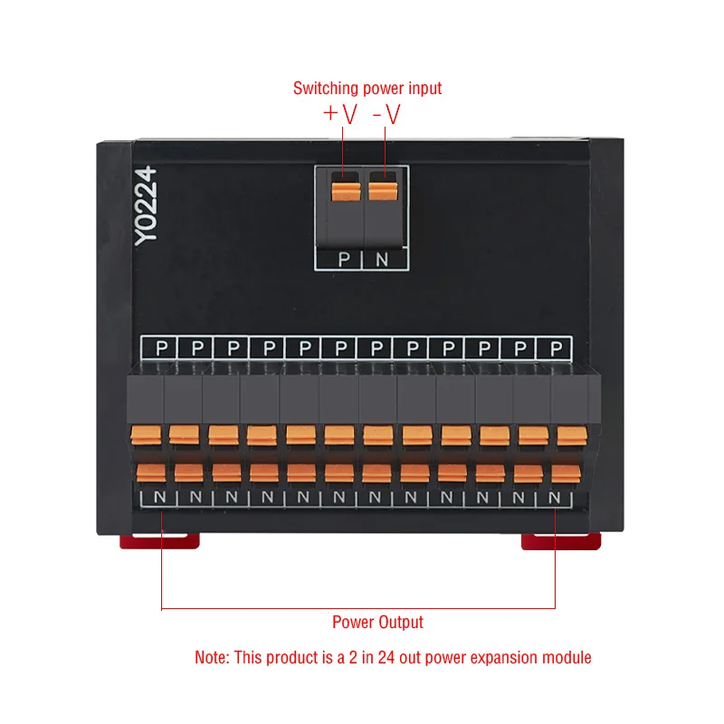 Din Rail Spring terminal Terminal block Expansion Module Power Supply Common Terminal Branch Terminal Block