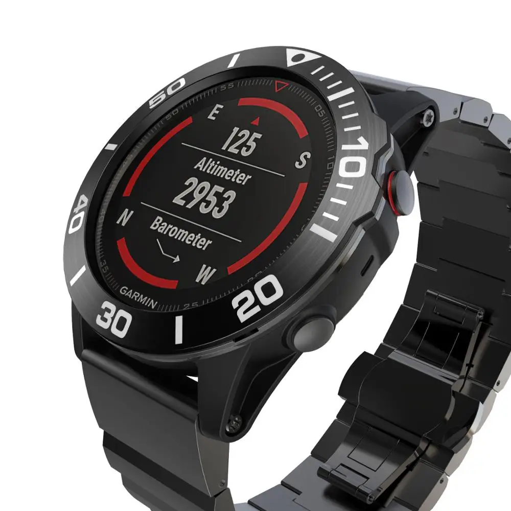 Moldura para garmin fenix 3 3 3hr, capa de metal exterior, borda, anel, estrutura, medidor de velocidade, para fenix 5x 5xplus