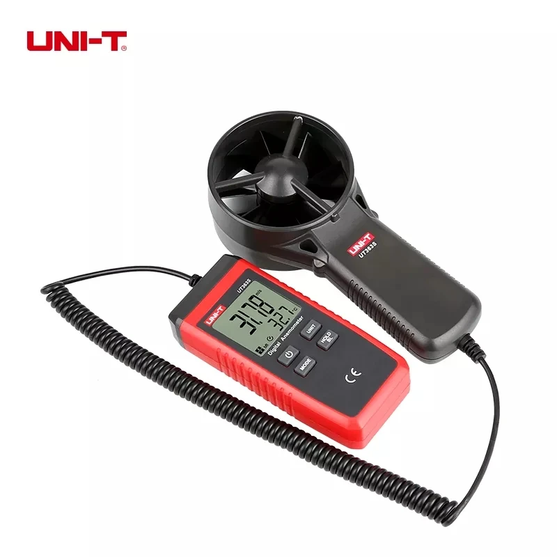UNI-T UT363S tipo spaccato anemometro digitale sensore preciso di velocità del vento ampio Display LCD conservazione dei dati dell'esposizione della scala del vento