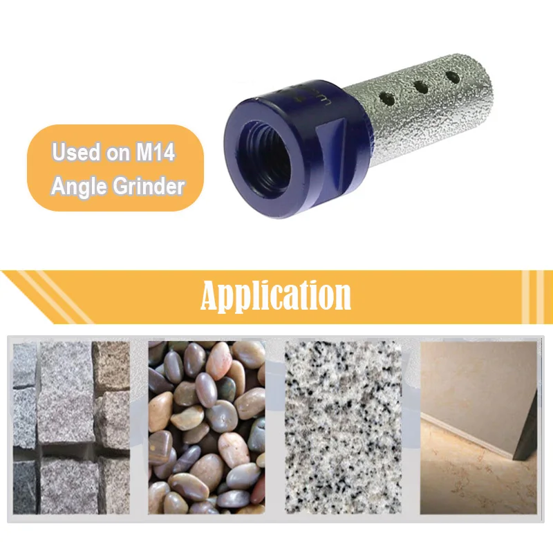 1 قطعة 10 مللي متر/15 مللي متر/20 مللي متر/25 مللي متر * M14 فراغ صنع من النحاس ثقب خلع الملابس بت حجر ثقب مخرطة الرخام سيراميك لقمة ثقب #2