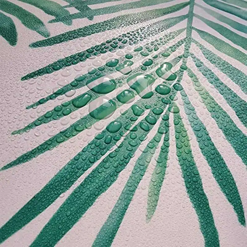 Papel de parede autoadesivo para pelúcia tropical, papel de parede autoadesivo removível verde e branco para decoração de casa, quarto de criança