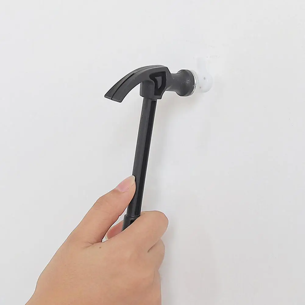 Manico in plastica Mini martello martello da carpentiere lavorazione del legno per uso domestico perforatore per unghie martello da carpentiere in metallo strumento di salvataggio di emergenza