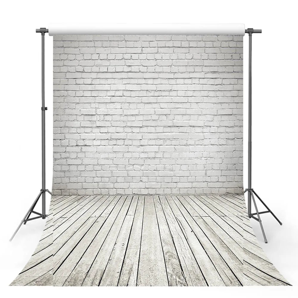 Avezano Backdrop Birthday Party Baby Shower White Wall Wooden Floor Photography Background Photo Studio Photophone Decor