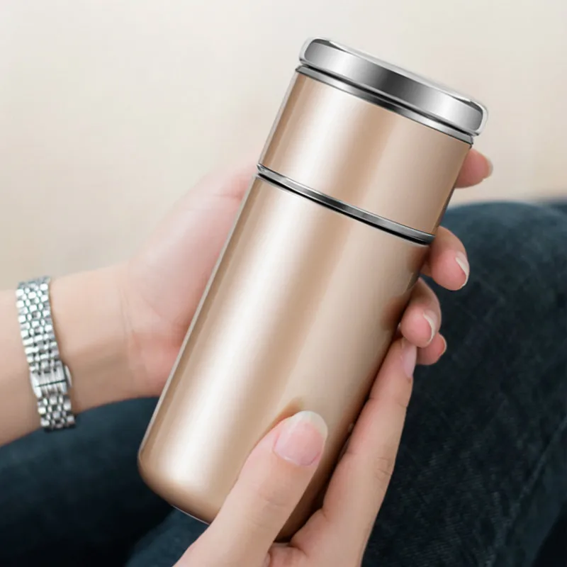 

Type Stainless Steel Vacuum Flask Portable Double-layer Vacuum Insulated Water Bottle Sports Fashion Office Mini Water Bottle