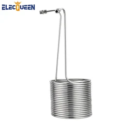 3/8'' x 15m Immersion Chiller, Stainless Steel Wort Chiller Super Effective Heat Exchanger Kit Homebrew Beer Cooler Rapid Chill