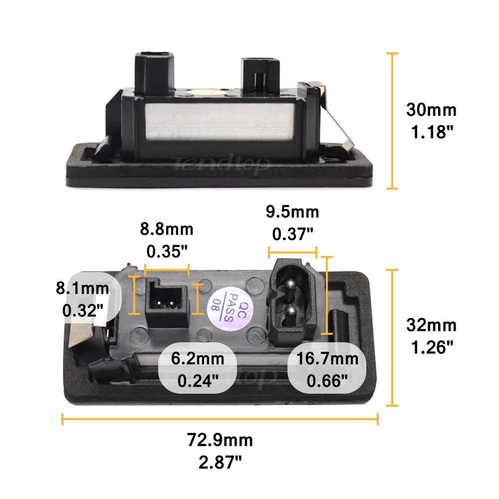 2Pcs/Set White LED Number License Plate Light Lamps For BMW E39 E70 E71 X5 X6 E60 M5 E90 E92 E93 M3 LED Canbus Car Accessories