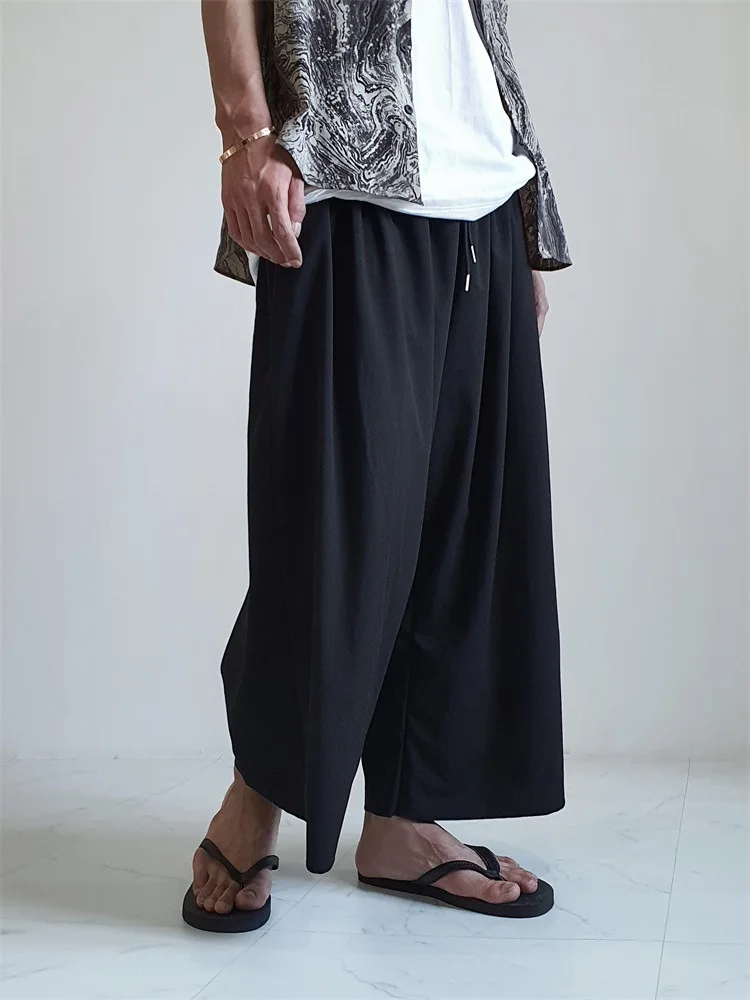 

Men's Wide Leg Pants Spring/Summer New Japanese Simple Fashion Trend Hip Hop Casual Large Straight Leg Pants