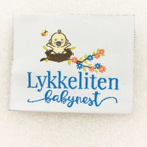 Free Shipping Customized Garment Damask Clothing Tags Woven Label