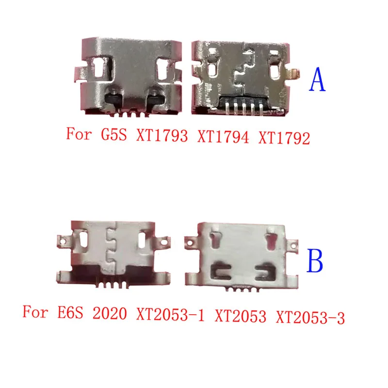 10-50Pcs Micro Usb Charger Charging Dock Port Connector Contact Plug For Motorola Moto E6S 2020 XT2053 G5S XT1793 XT1794 XT1792