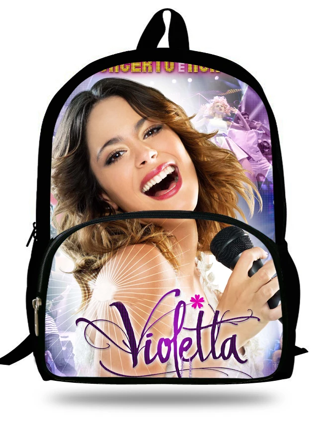 16-inch Mochila Violetta Backpack Kids School Girls Bolsa Infantil Menina Violetta Bags Children Schools Backpack Age 7-13