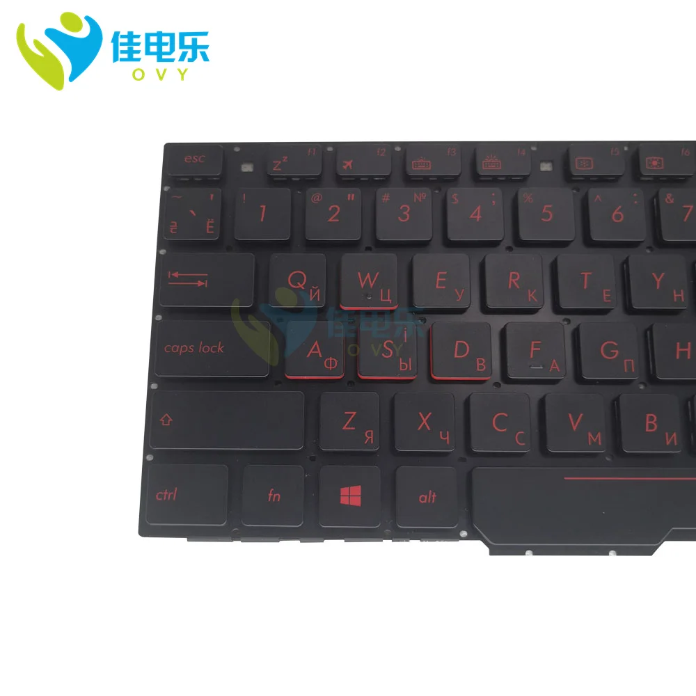 Laptop Backlit Portuguese RU Russian Keyboard For ASUS ROG GL553 VE GL553VS GL553VD FX553VE GL753VD Gaming Notebook PC Keyboards