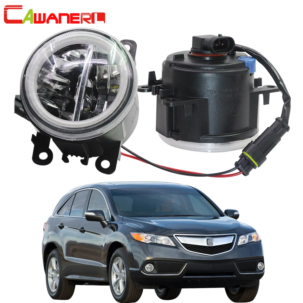 

Cawanerl For Acura RDX 2010 2011 2012 2013 2014 2015 Car LED Bulb H11 Fog Light + Angel Eye DRL Daytime Running Light 12V