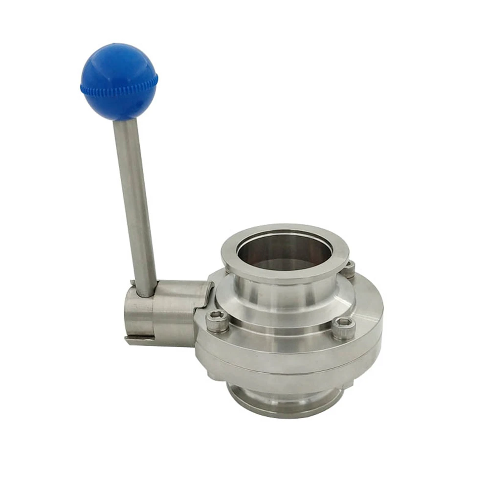 

304 Stainless Steel Manual Vacuum Butterfly Valve Quick Installation Butterfly Valve Semiconductor KF25 KF40 KF50 KF Vacuum Tube