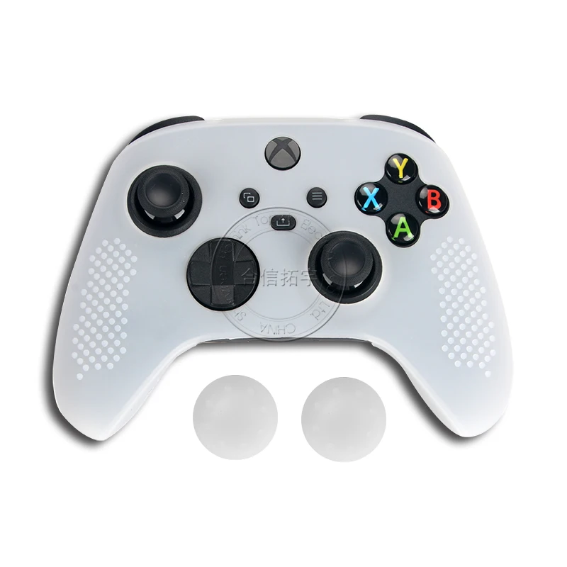 HOTHINK 1 Buah Casing Silikon untuk XBOX Seri X S Pengendali Antiselip Penutup Kulit Lunak untuk XBOX SX SS