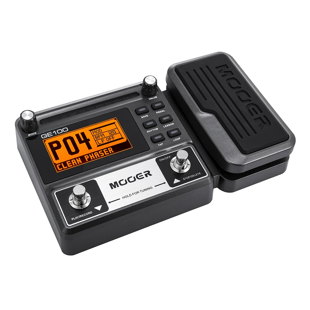 MOOER GE100 Guitar Multi-effects Processor Effect Pedal with large