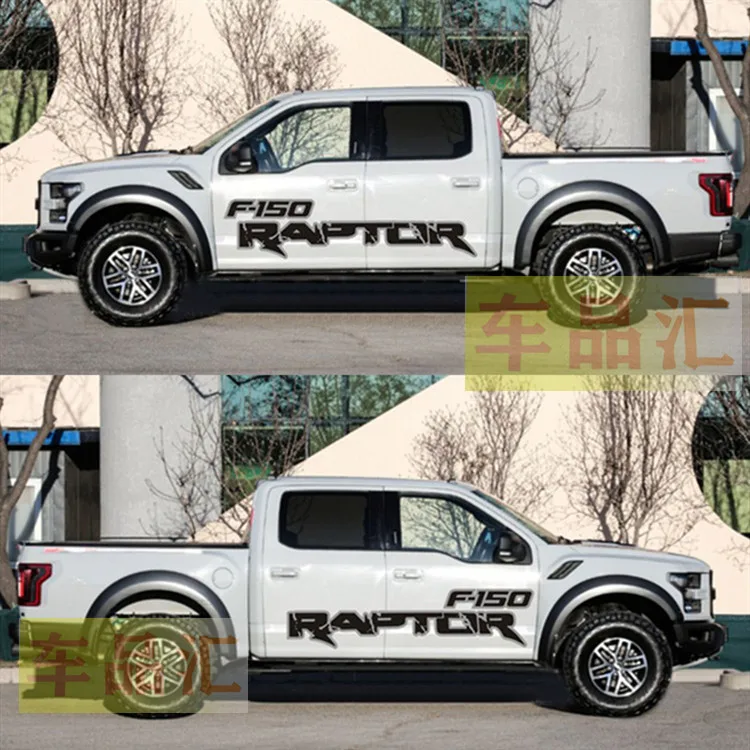 

2PCS Car Stickers For Ford Raptor F150 Pickup Off Road Styling Door Side Decals Auto Vinyl Graphics Body Decor Car Accessories