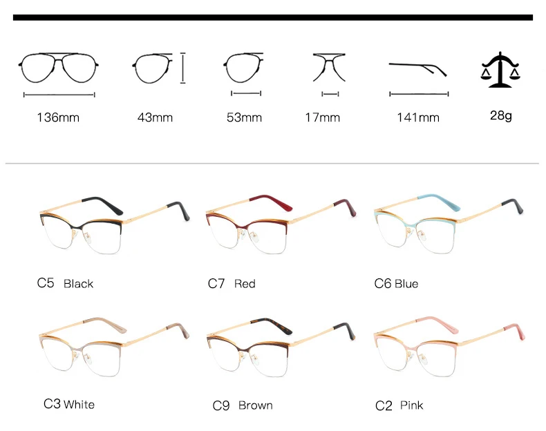 Blau Licht Blockieren Gläser Optische Verordnung Frauen Brillen Neue Frauen Brillen Mode UV400 Anti-Reflektierende Brille – Detail 4