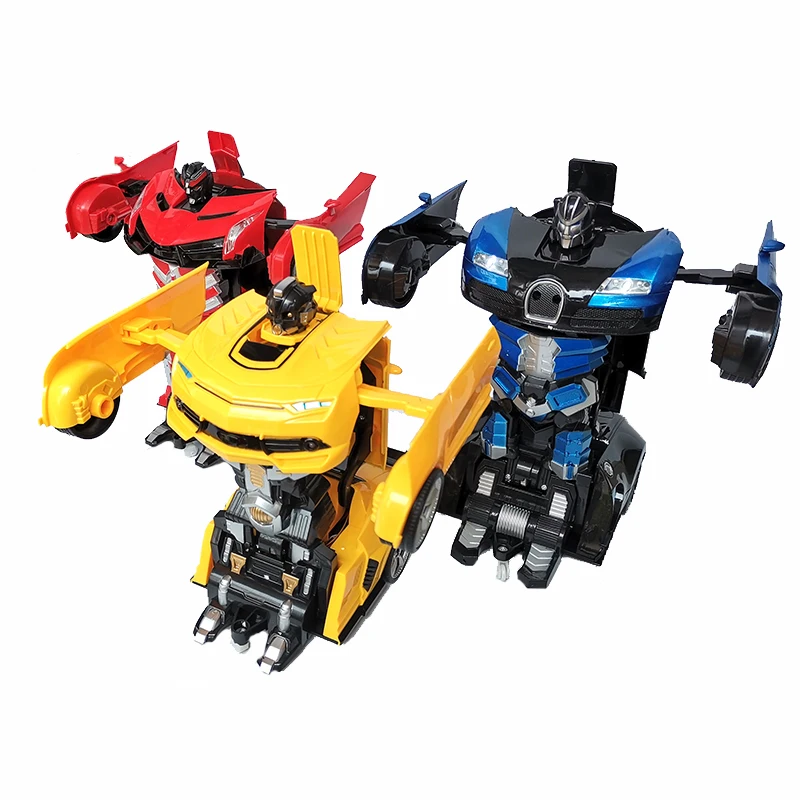 Meninos brinquedo favorito rc transformação carro deformado robô carro modelo brinquedos crianças presente rc carro