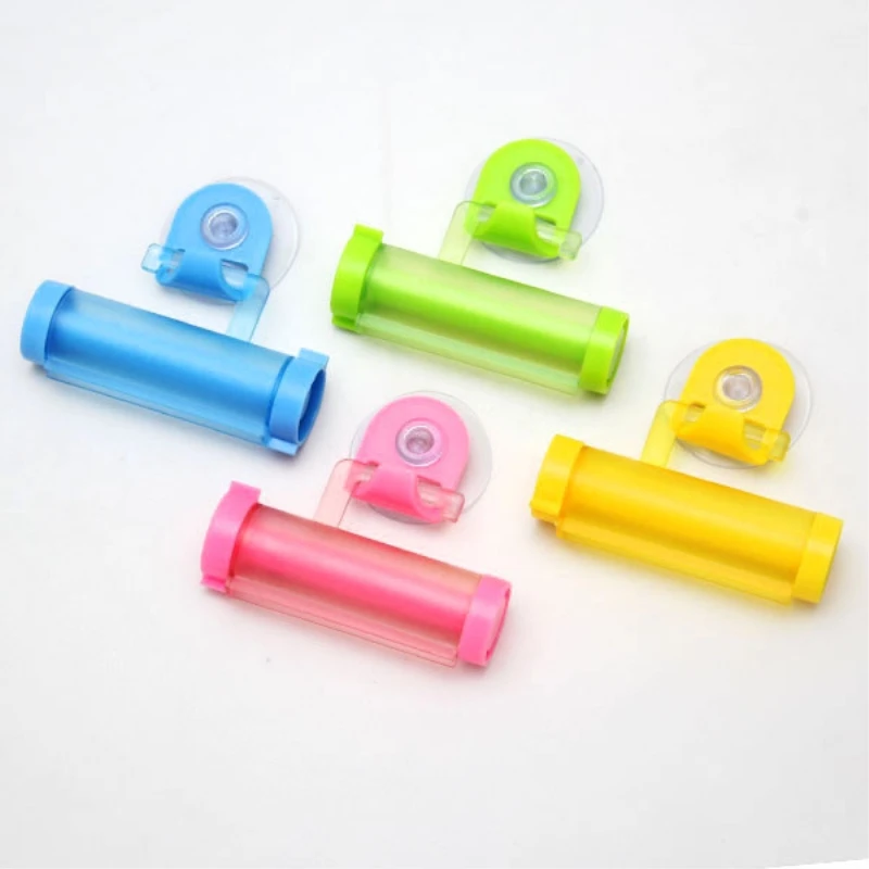 

1Pc Rolling Squeezer Toothpaste Dispenser Tube Sucker Holder Dental Cream Bathroom Accessories Manual Syringe Gun Dispenser