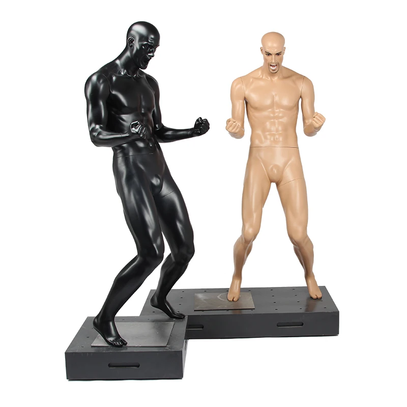 Fashionable High Quality Individual Male Model With Make-up and Facial Expression Muscle Sports Mannequin Customized