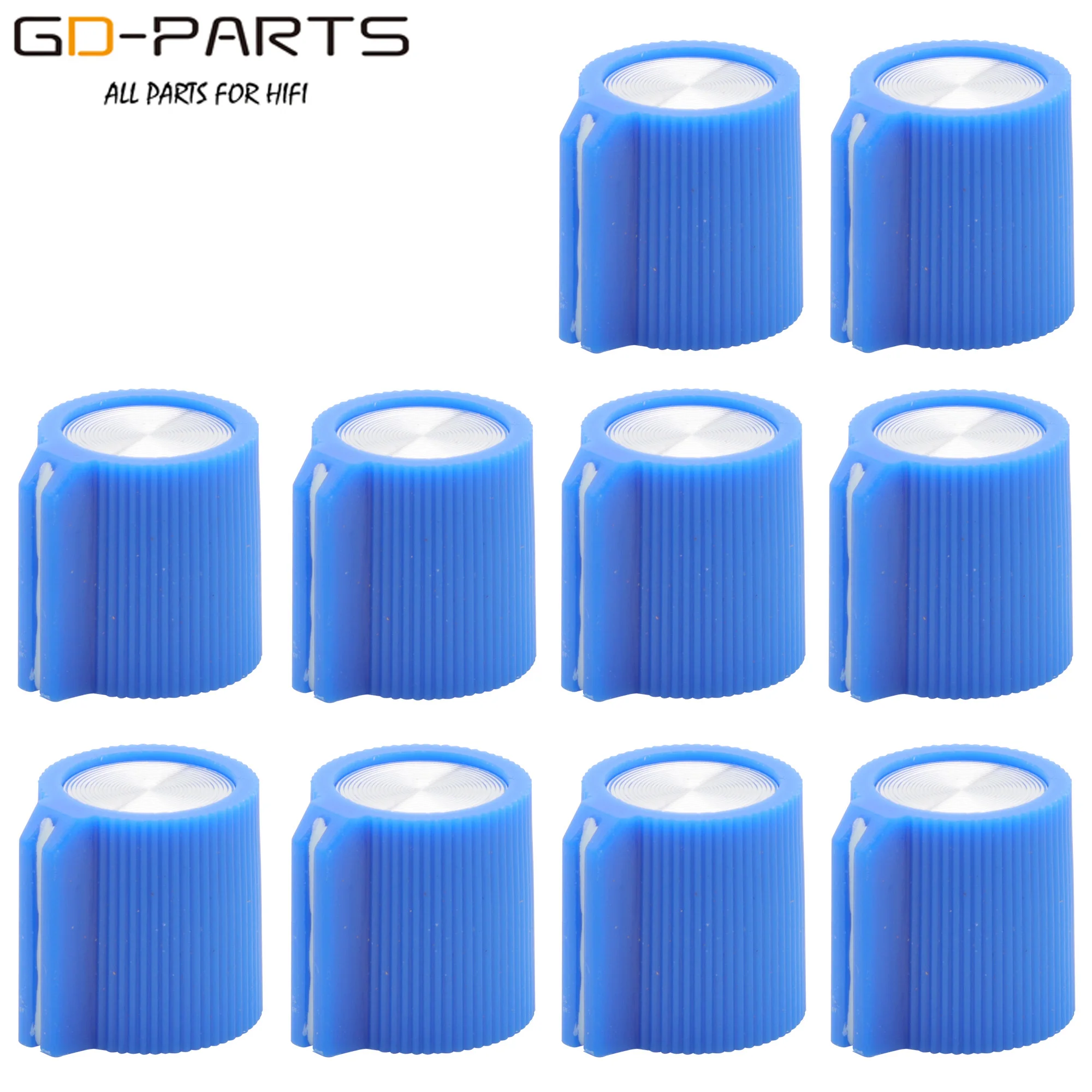 14*16mm Plastic Set Pointer Knob Mirror Cap For Guitar Bass AMP Effect Pedal Overdrive 1/4" 6.4mm Brass Shaft Hole 10PCS - Image 5