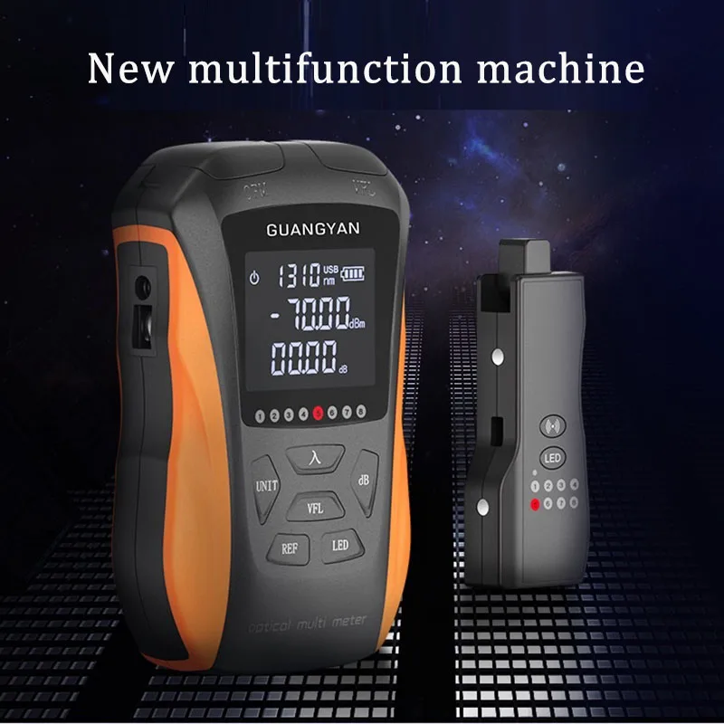 6 in 1 Multifunction Optical Power Meter Visual Fault Locator Network Cable Test FTTH optical fiber tester 5km 15km VFL OPM