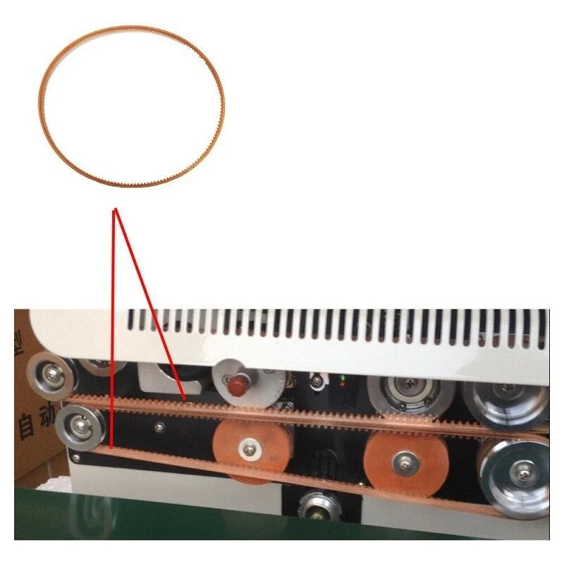 10 pezzi/20 pezzi Set 656mm /410mm/630mm pezzi di ricambio per cinghia dentata per sigillatrice continua FR-770/900/1000
