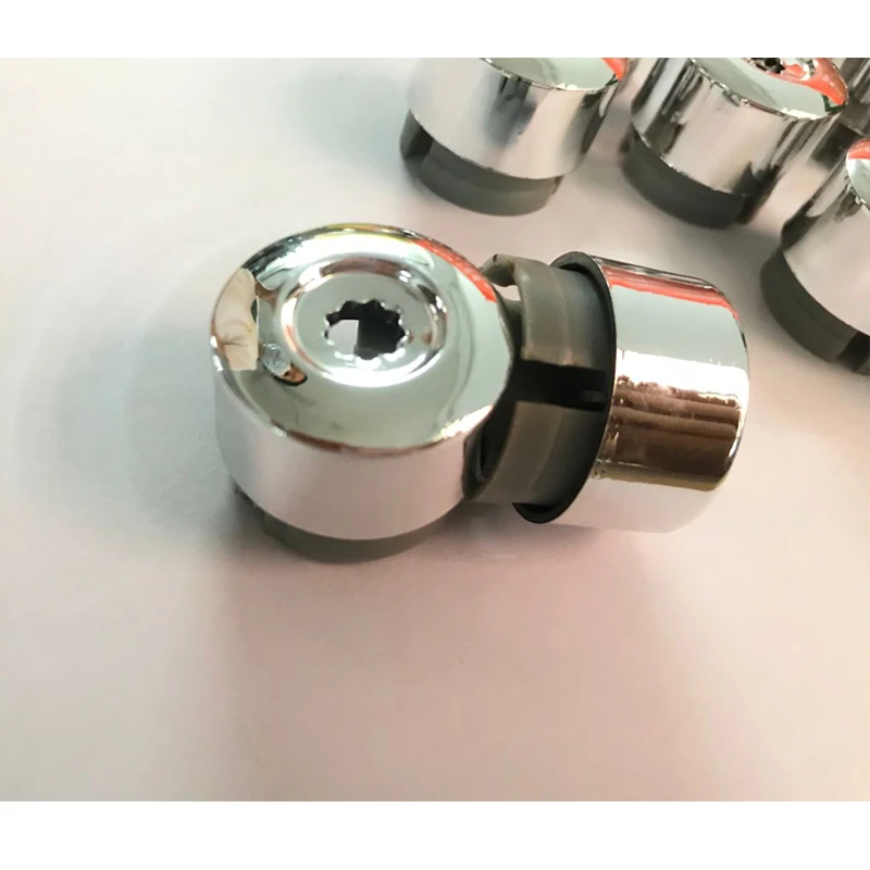 10pcs 7L6 601 173A 2ZZ Chrome Wheel Lug Bolt Nut Cap Cover ABS plastic with triple chrome finish For VW Touareg 2004-2014