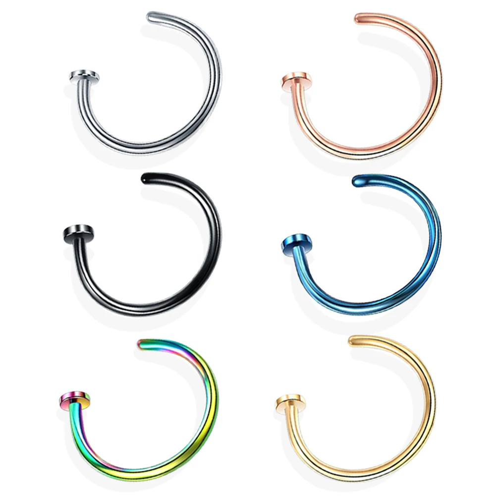 Women Men Stainless Steel Nose Ring Body C Style No Piercing Bone Clip Jewelry Nose Earring Piercing Fashion Jewelry