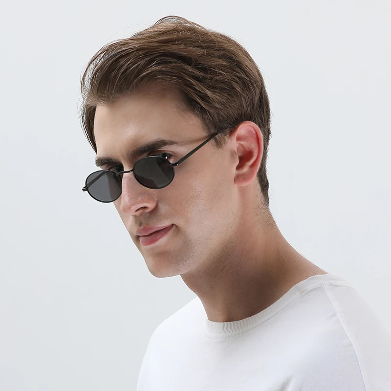 Commission Oval Polarized Sunglasses for Men /Women Material Matel Lunette De Soleil Femme Fashion Sunglasses Vintage Summer