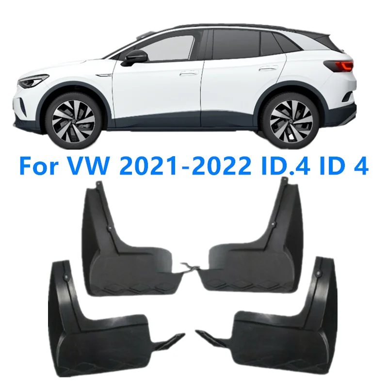 4pcs Mudflaps FOR Volkswagen ID4 VW ID.4 Mudguard Fender Mud Flap Guard Splash Mudguards Car Accessories