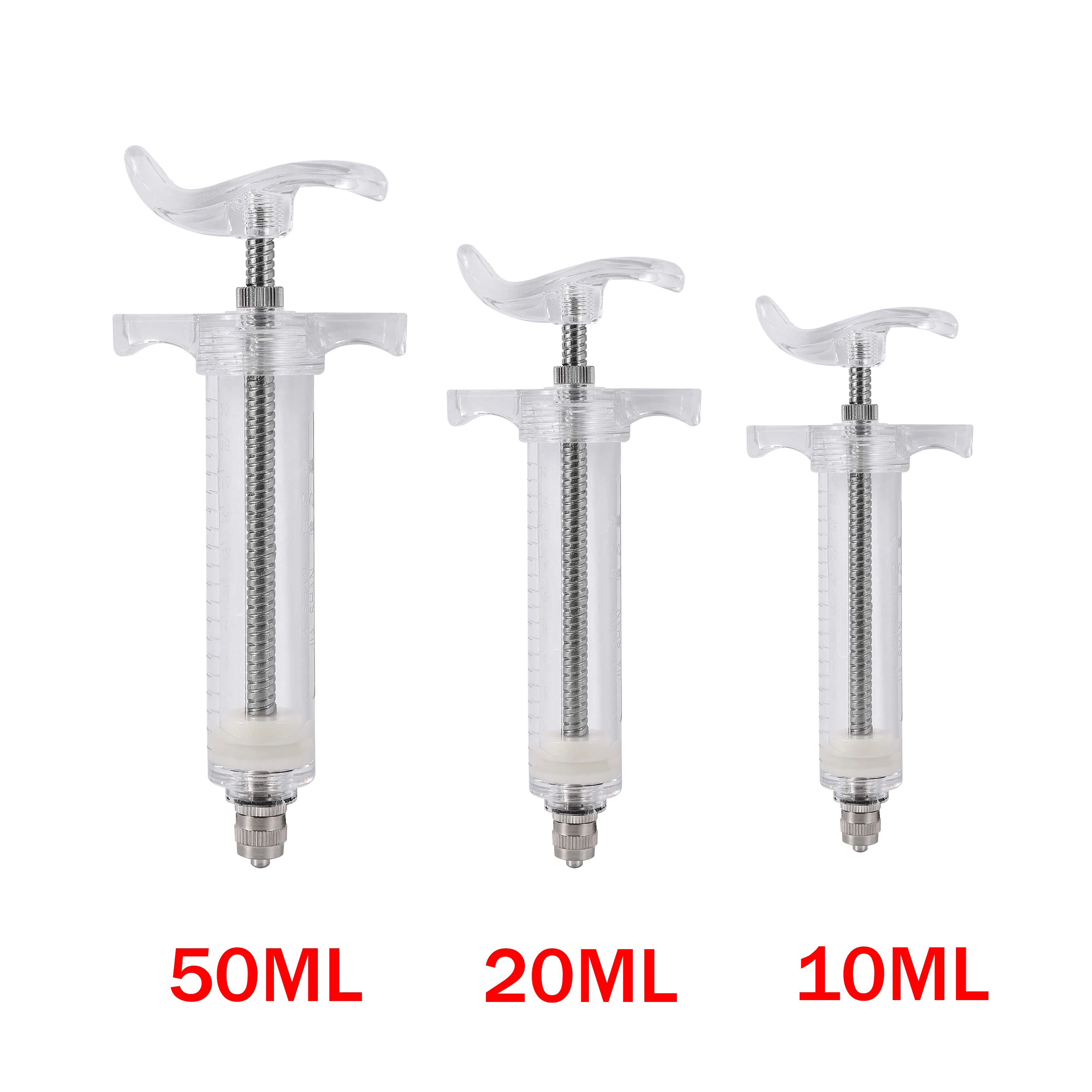 6 Models Straight Gavage Tubes Parrot Pigeon Bird Poultry Feeding Injection Fittings 10ml/20ml/50ml Manual Birds Feeding Syringe