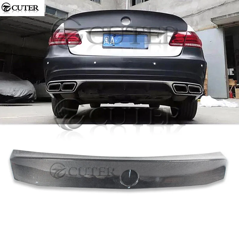 

W212 Carbon Fiber Rear Wings Trunk Lip Spoiler for Mercedes Benz W212 E280 E300 E260 E400 Wlad Style Body Kit