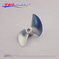 TFL Hobby CNC Machined Billet 36-55mm 7075 Aluminum 2-Blade Propeller Pitch=1.4 Aperture=4.76mm for RC Boat MINI ECO MONO1