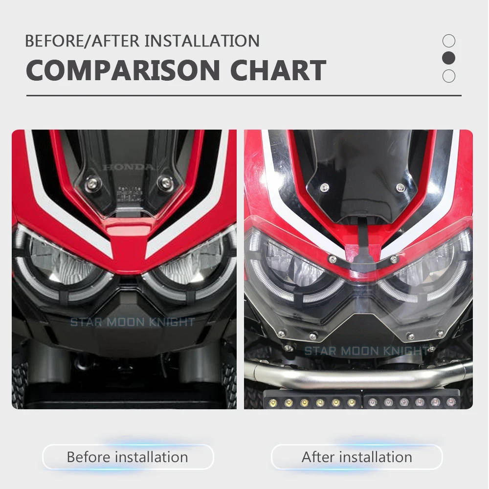 Voor Honda CRF1100L L1 Afrika Twin Crf 1100 L 2020 2021 Nieuwe Motorfiets Accessoires Koplamp Head Light Guard Protector Cover