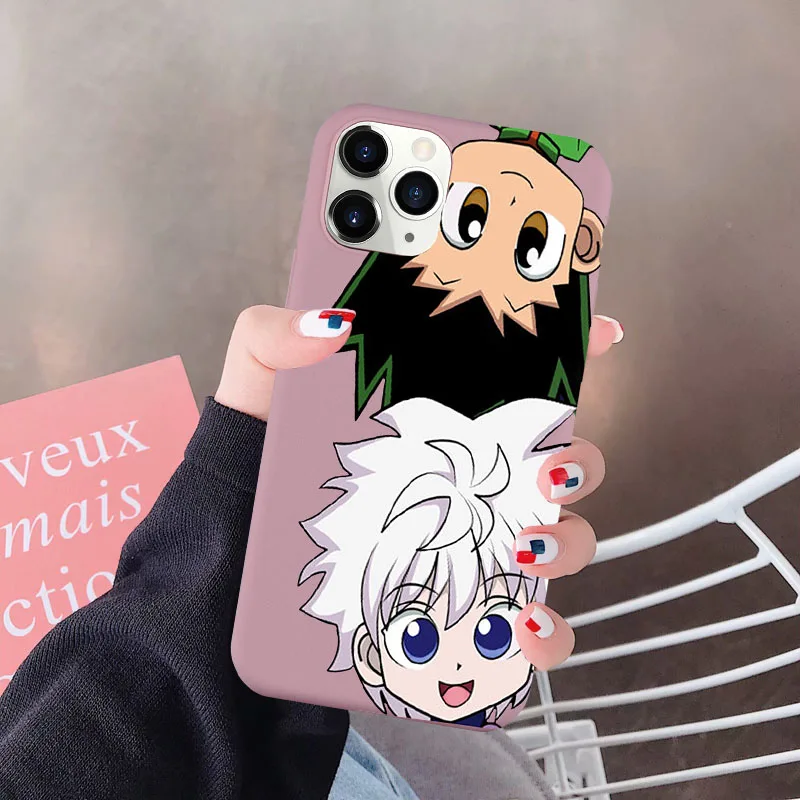 HUNTER x HUNTER HxH فون کیس برائے iPhone 12 11 Pro XS MAX X 7 SE20 X XR 8 Plus Gon Killua Anime Candy Silicone Soft Cover Coque