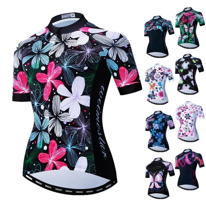 Weimostar maglia da Ciclismo da donna maglia da bici MTB maglia da bicicletta a maniche corte Pro Team abbigliamento da Ciclismo Maillot Camisa