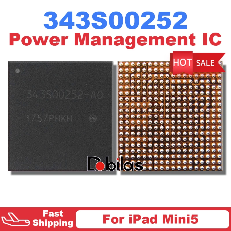 1Pcs 343S00252 343S00252-A0 New Original For iPad Mini5 Main Power IC PMIC Power Management Supply Chip Replacement Part Chipset