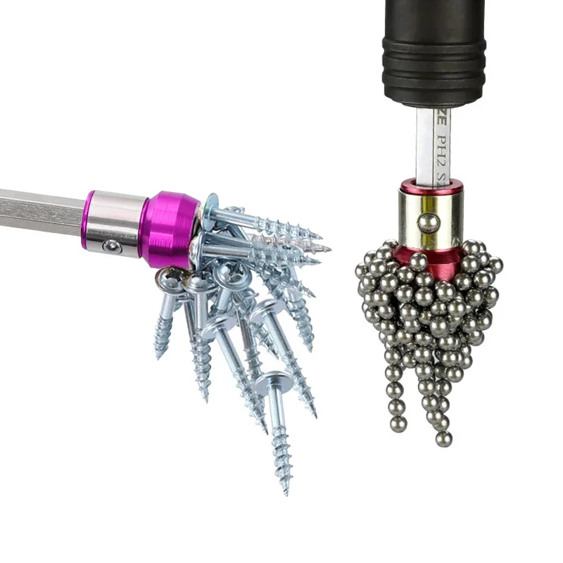 Đa Năng Vòng Nam Châm 1/4 "Kim Loại Vít Vòng Nam Châm Cho 6.35Mm Vít Chống Ăn Mòn Mũi Nam Châm mạnh Mẽ Nhẫn