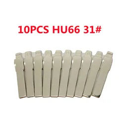 10 Chiếc 31 # KD Lưỡi Dao Lishi HU66 Chìa Khóa Xe Ô Tô Lưỡi Dao KD VVDI KEYDIY XHORSE Cho Golf MK7 Polo passat Tiguan A3 A4 A6 Cho 202AD 202AJ