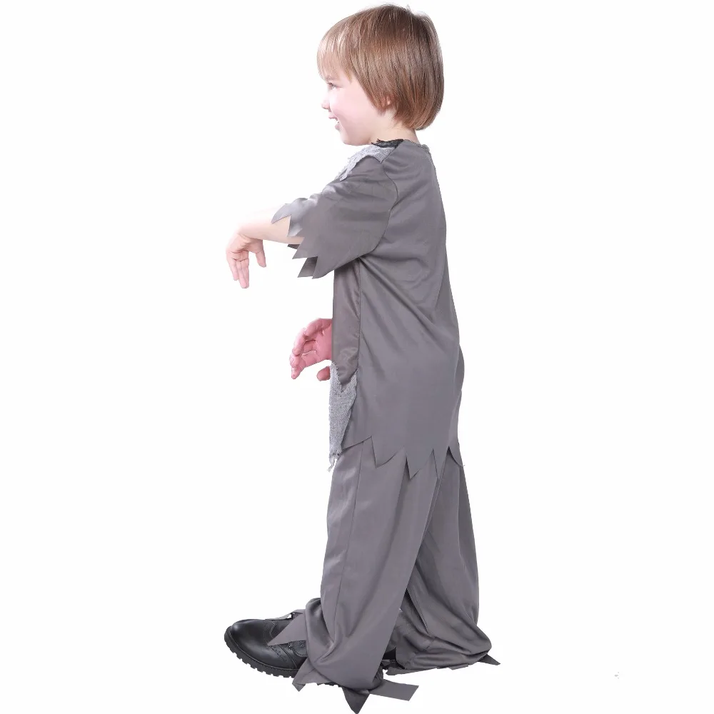 Costume de Cosplay de squelette d'horreur pour enfants, tenue de Zombie sanglante pour garçons et filles, Halloween, carnaval, pâques, robe fantaisie