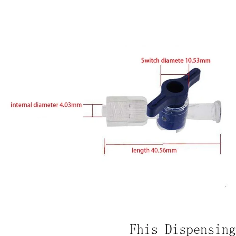 Pack of 2 Small Two Way Valve Direct Plastic Soft Hose Connector