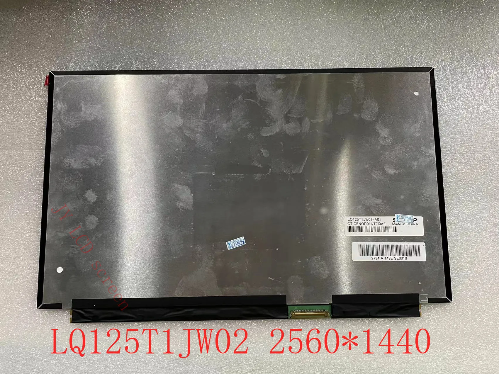 

12.5'' LQ125T1JW02 LQ125T1JW02 A02 A01 2560*1440 72% NTSC 40pin EDP IPS Laptop Lcd Screen