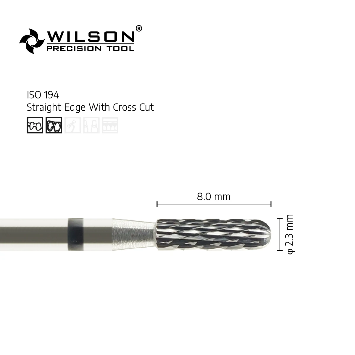 WILSON PRECISION TOOL 5001501-ISO 141 194 023 Tungsten Carbide Burs For Trimming Metal