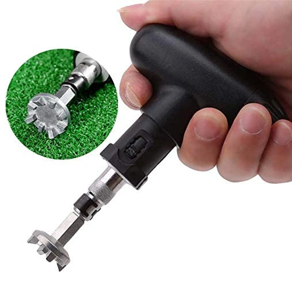 Golf Spike Wrench Shoe Ratchet Action Remover Adjustment Tool Set Durable Stainless Cleats Plastic Handle Ripper Replacement Aid