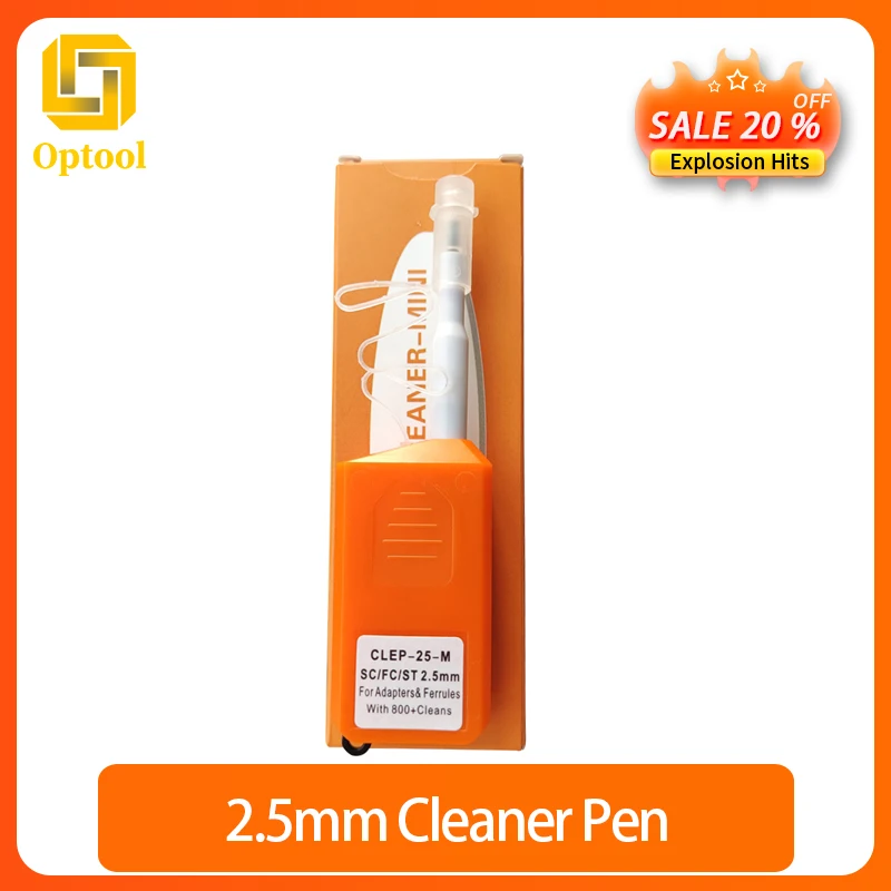 

New SC/FC/ST 2.5mm Fiber Optical Cleaning Pen LC/MU 1.25mm One-Click Fiber Cleaner Tools Fiber Optic Connector Cleaner pen