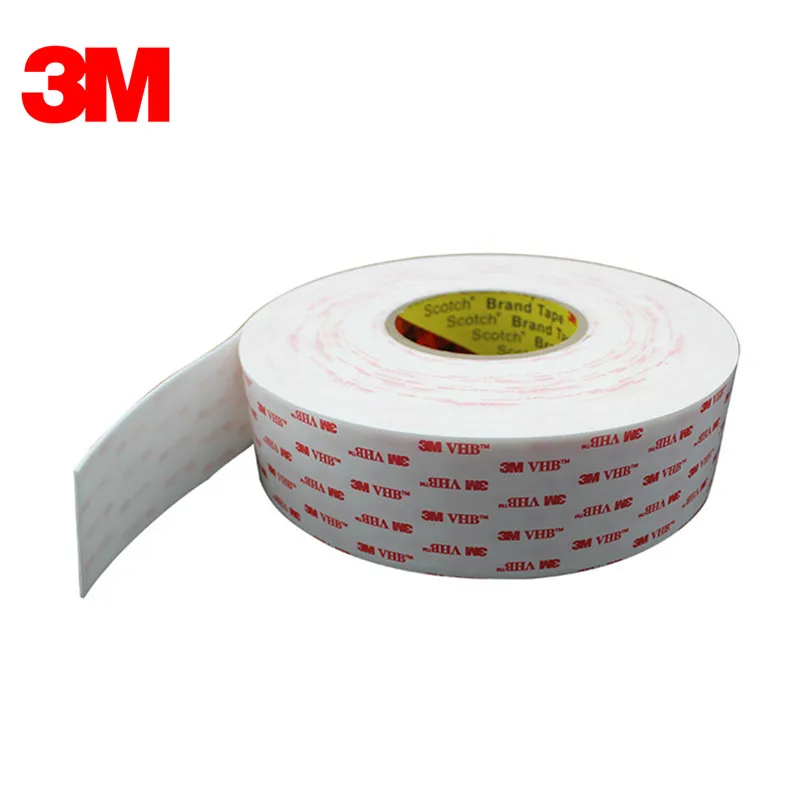 Imagem -05 - Fita Dupla Face Branca 3m 4930 Vhb 10 mm x 3m Rolo Dropshipping 0.6 mm Branco